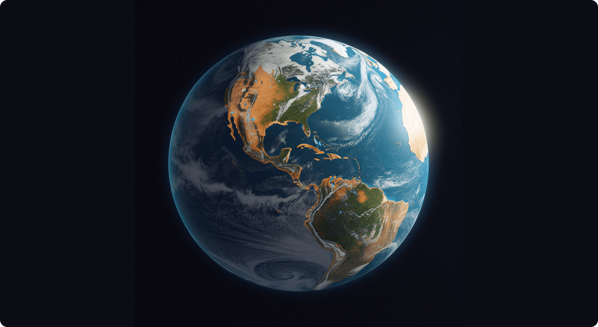 A beautiful image of the planet Earth
